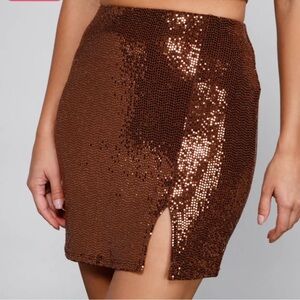 Major Glamour Sequin Mini Skirt Windsor NWOT